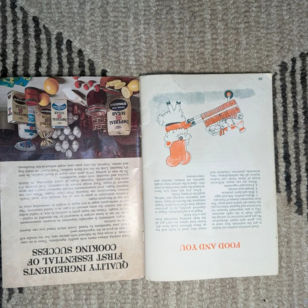 Vintage‎ 1972 Imperial Sugar My First Cookbook Kids Recipe Book